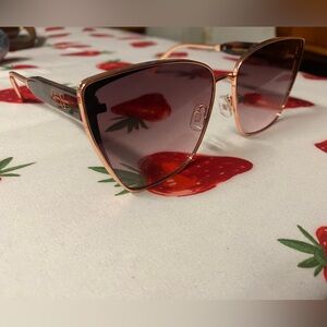 Jessica Simpson Cat Eye Golden Sunglasses